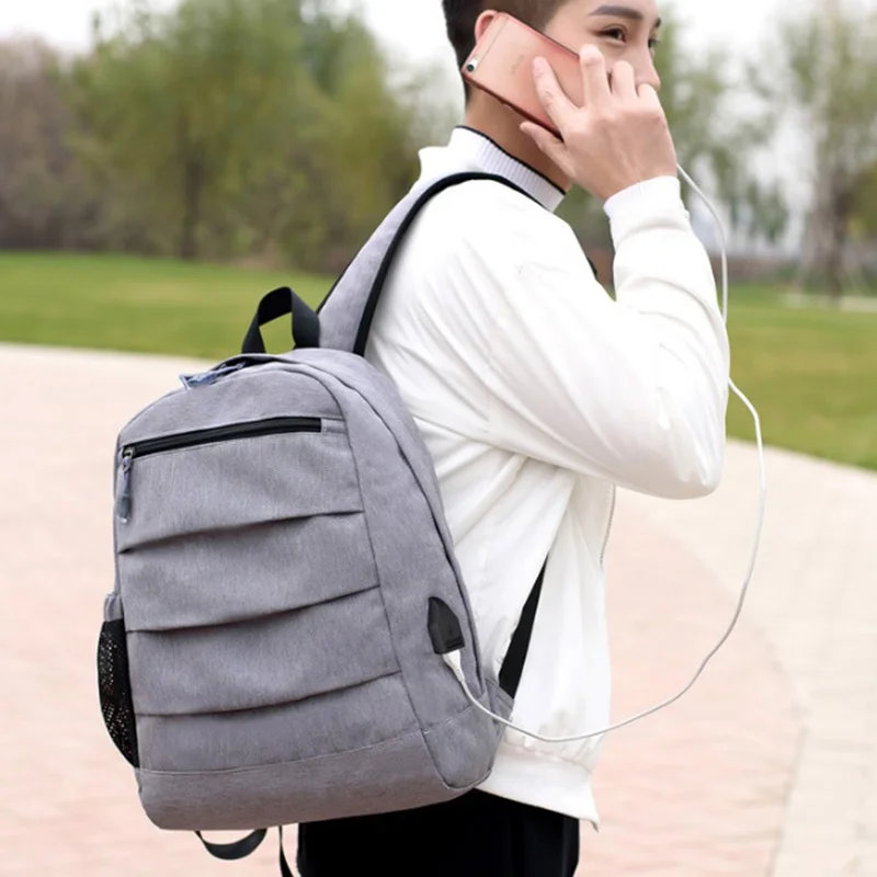 OZUKO Новый брендовый рюкзак для отдыха мужской ноутбука usb зарядки подростков Mochila