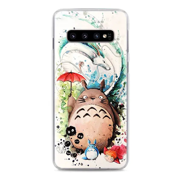 05 Аниме Тоторо, гибли спирированный чехол для телефона s для samsung Galaxy S8 S9 S10 Plus S10e M10 M20 S6 S7 edge Жесткий PC чехол-накладка - Цвет: 05