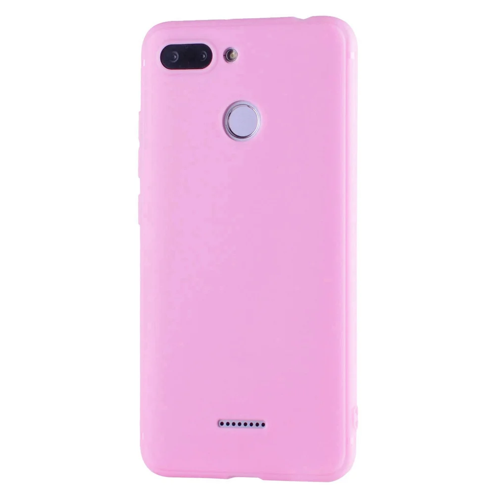 Pale Pink Силиконовый чехол для Xiaomi redmi 6. Чехол для Xiaomi redmi 6, чехол для мобильного телефона - Цвет: Pale Pink