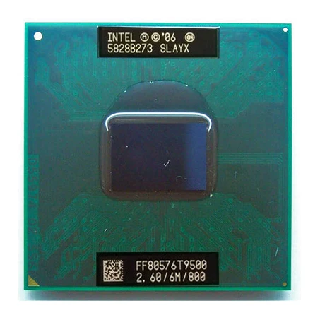 Оригинальный ITNEL Ноутбук Core 2 Duo t9500 ЦП 6M кэш/2 6 ГГц/800/двухъядерный процессор для