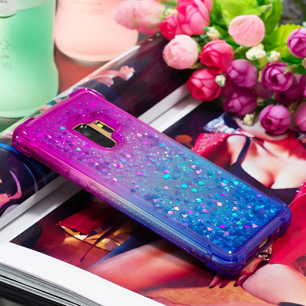 Чехол бампер из ТПУ с зыбучим песком для Samsung Galaxy S9 9S G960F G960F/DS SM