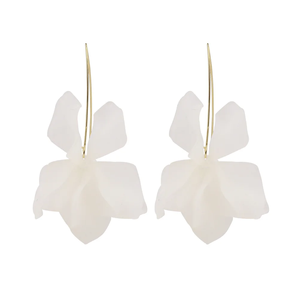 2019 New Designs Fashion Resin Flower Long Earrings International Bohemia Handmade Petal Dangle For Women Jewelry Gifts | Украшения и