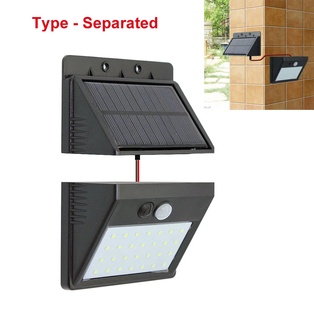 28 LEDs Separable 20/28 светодиодов солнечного света PIR датчик движения уличные Настенные светильники сад для дорожек и улиц Декор энергосберегающее освещение Лидер продаж - Испускаемый цвет: 28 LEDs Separable
