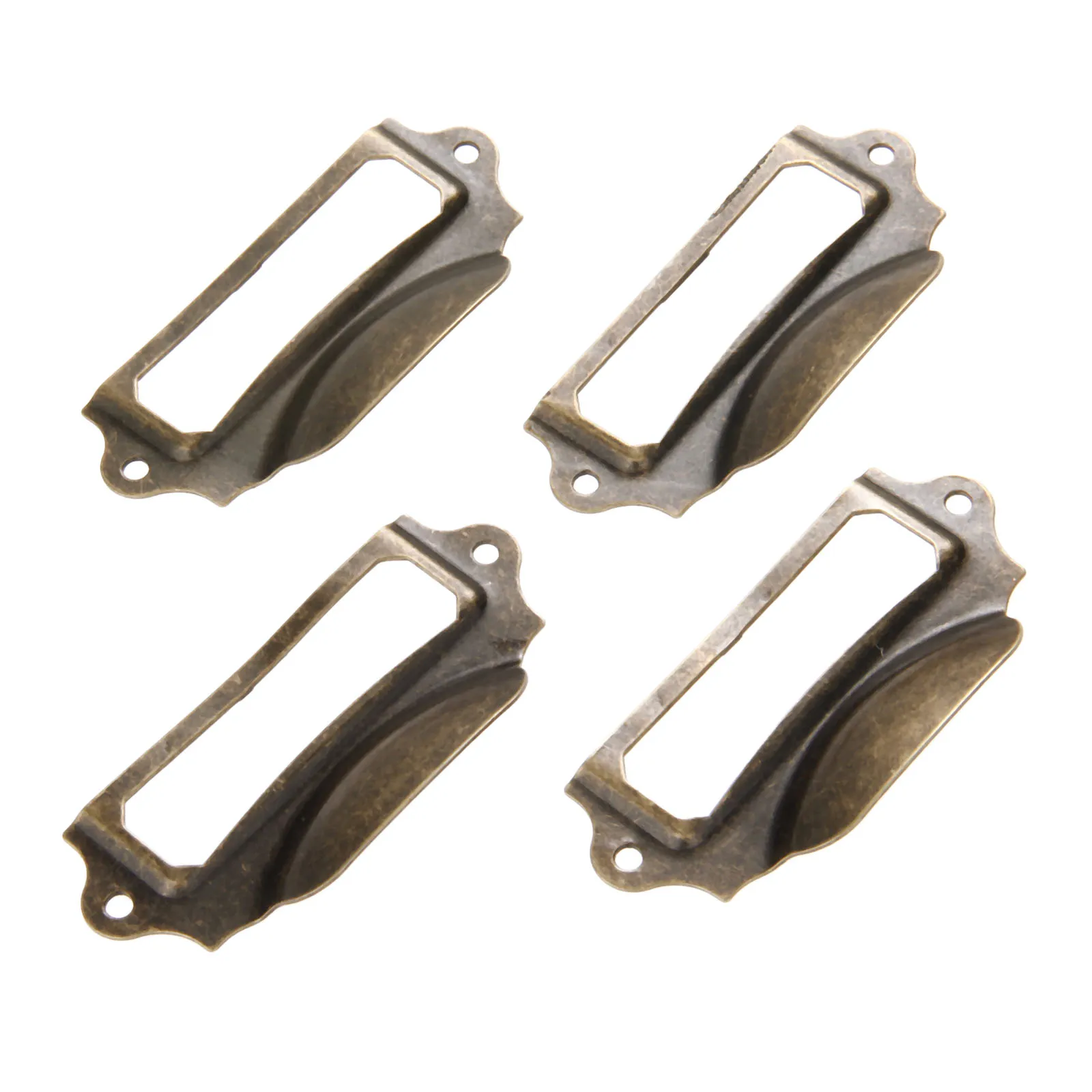 Бронзовая ручка для мебели 4 шт. 90x43 мм ящика из сплава держатель карт чехол ка