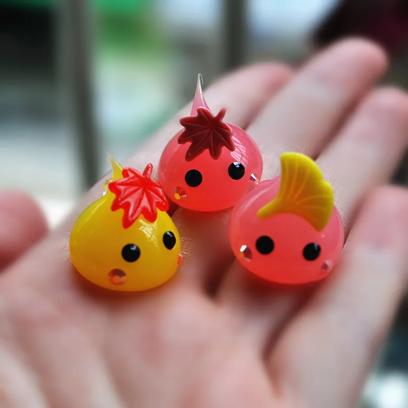 Силиконовые подвески в форме капли с мультяшным рисунком ожерелье кулон для