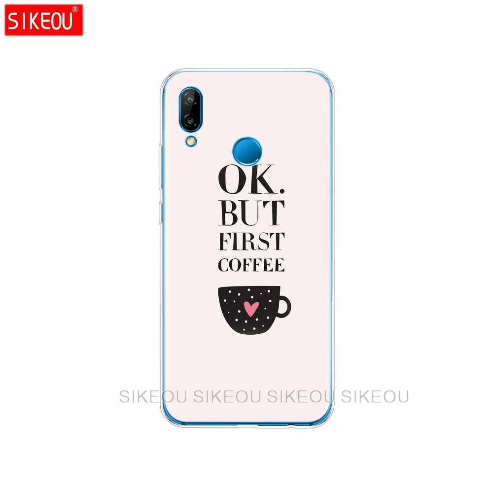 Силиконовый чехол для телефона Huawei P20 P7 P8 P9 P10 Lite Plus Pro 2017 P Smart coffee time|Бамперы| |