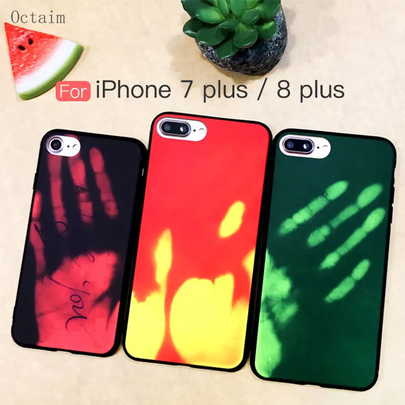 Цветной чехол для Apple iPhone X XS 7 8 Plus мягкий термочувствительный 6S 6 |