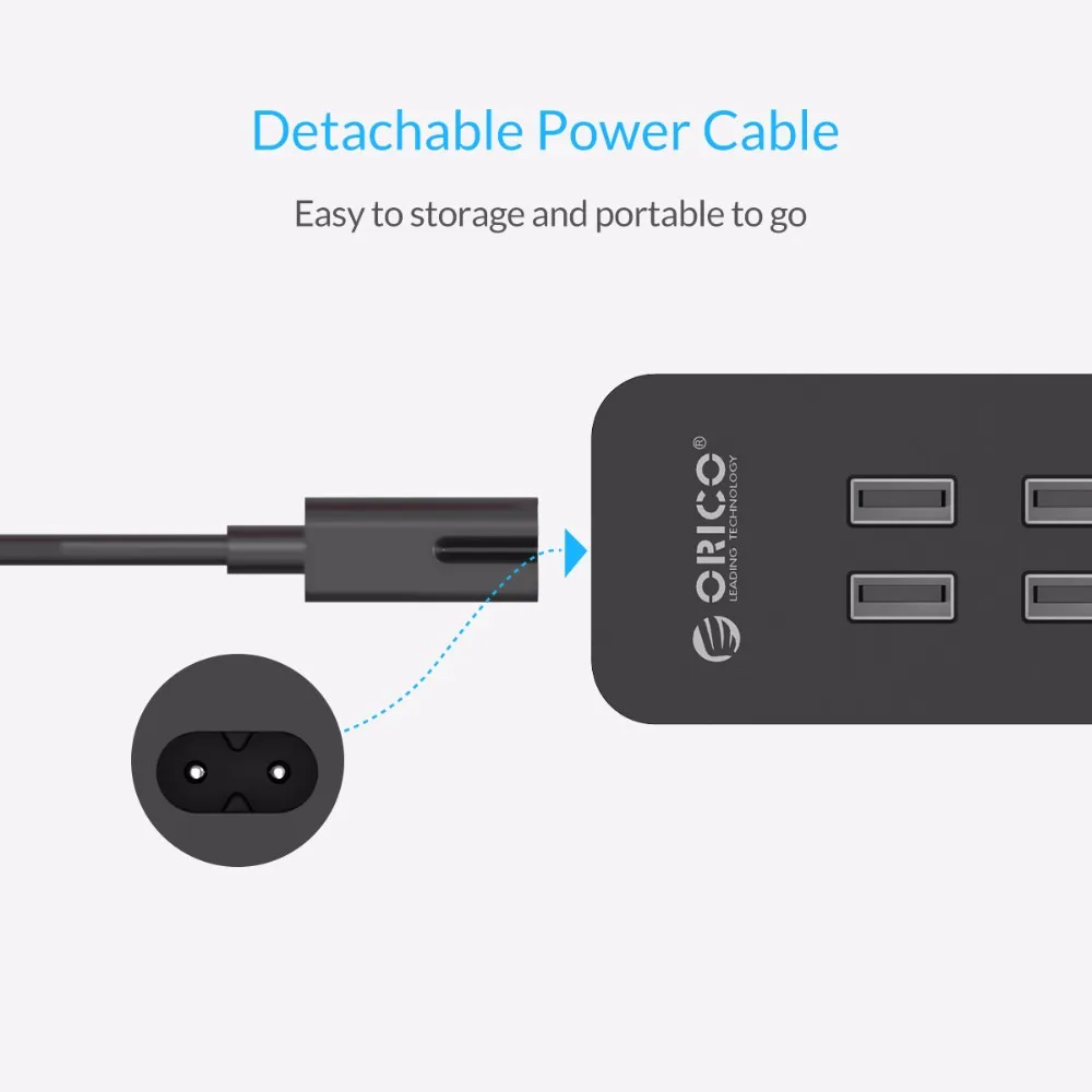 ORICO 4 порта USB зарядное устройство Мини Смарт быстрое зарядное устройство Макс выход 20 Вт настольное зарядное устройство для iPhone Xiaomi huawei