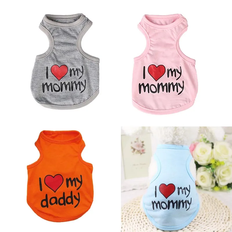 Милые летние для домашних животных собак жилеты мягкий хлопок маленький щенок
