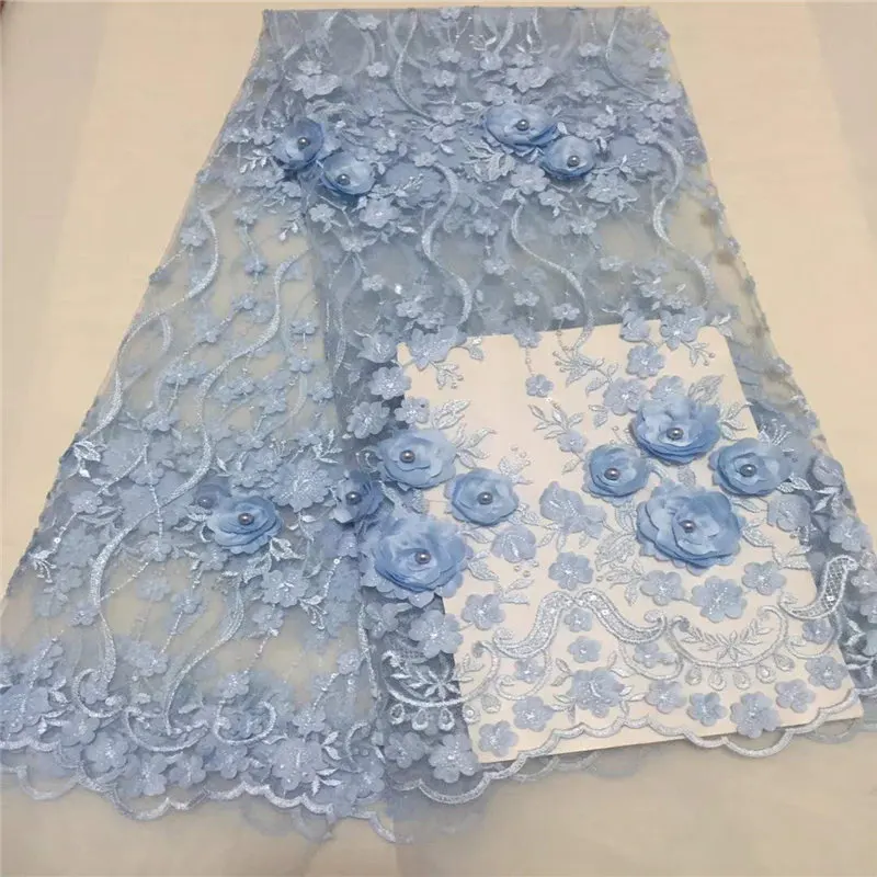 French Beaded Lace Fabric Green Latest African Mesh Tulle 5Y Nigerian Guipure Applique High Quality | Дом и сад
