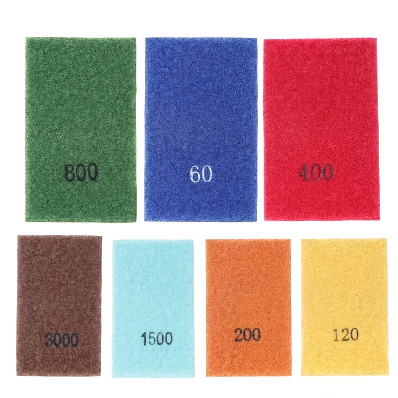 

Electroplated Diamond Hand Polishing Pad Strip 60-3500 Grit Hook and Loop Backed