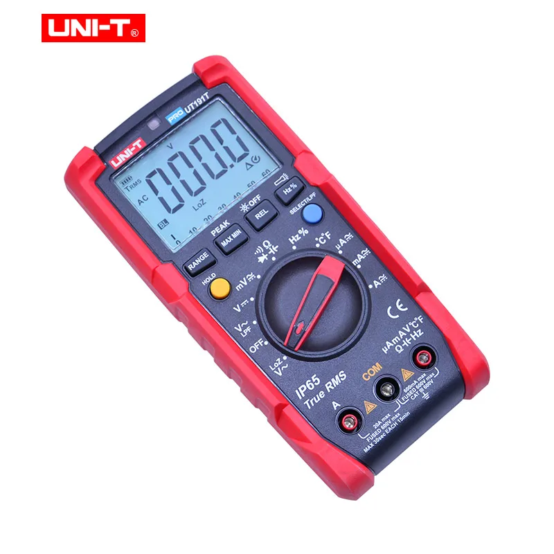 Профессиональный цифровой мультиметр UNI T UT191E/UT191T True RMS AC DC Напряжение Ток Ом