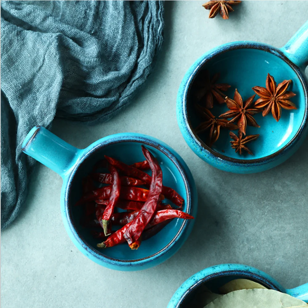 Керамическая посуда бытовые предметы 3 дюйма с ручкой блюда для соуса аксессуары