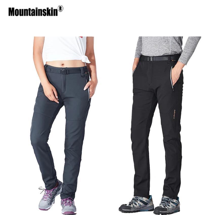 Mountainskin мужские и женские зимние уличные спортивные брюки ветрозащитные