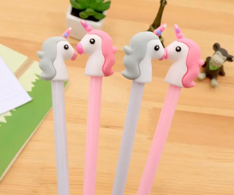1 шт. милый Единорог гелевая ручка в стиле мультфильма Kawaii креативные