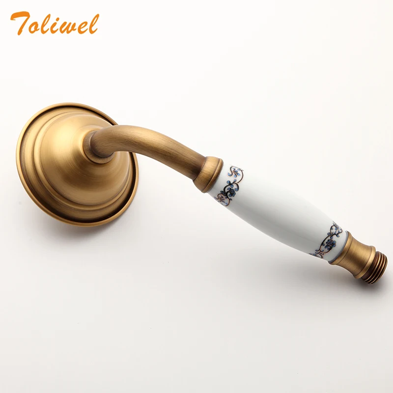 Ручная Лейка для душа из хромированной бронзы ручной душ античной латуни с