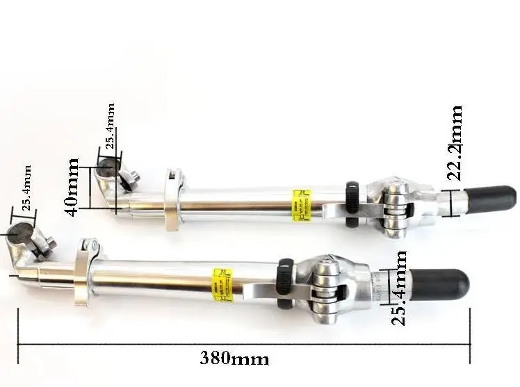 25 4 мм * 380 алюминиевый сплав выдвижной складной велосипедный стержень