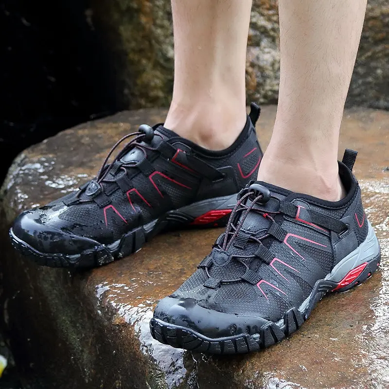 

AKZ Man Spring Summer Loafers Air Mesh casual shoes For Men Breathable Comfortable Climbing shoes Outdoor hiking shoes