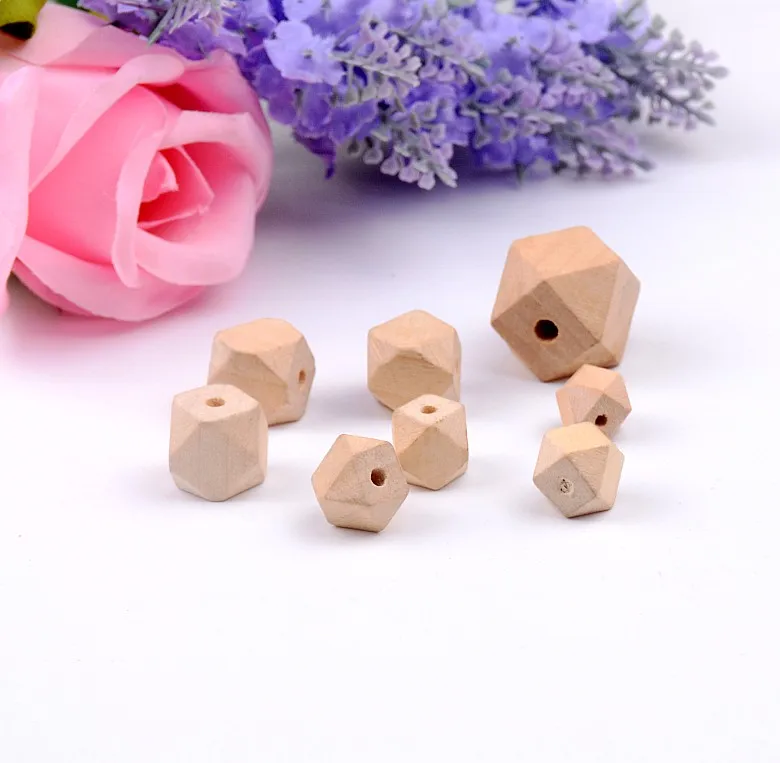 Wholesale Nature Color Unfinished Geometric Wooden Beads Wood Spacer 10/12/14/16/20/30mm For Fashion Jewelry Making D2918 | Украшения и