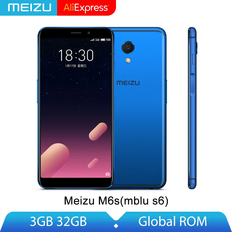Оригинальный Универсальный ПЗУ Meizu M6S mblu S6 3 ГБ 32 Exynos 7872 шестиядерный смартфон 5 7 16MP