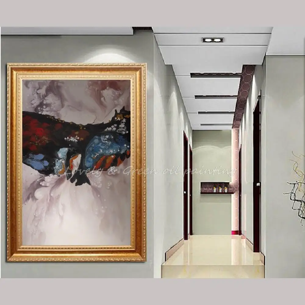 Ручная роспись современный дом Декор стены искусстве ручная абстрактная картина