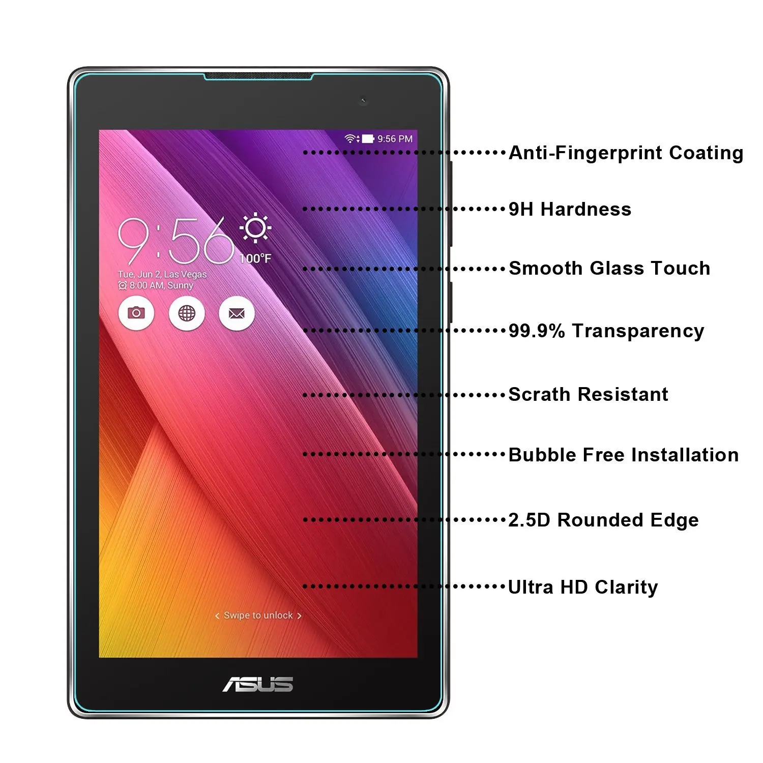 Z170C Tempered Glass For ASUS ZenPad C 7.0 Screen Protector for Z170CG Z170MG 7 Inch film | Компьютеры и офис