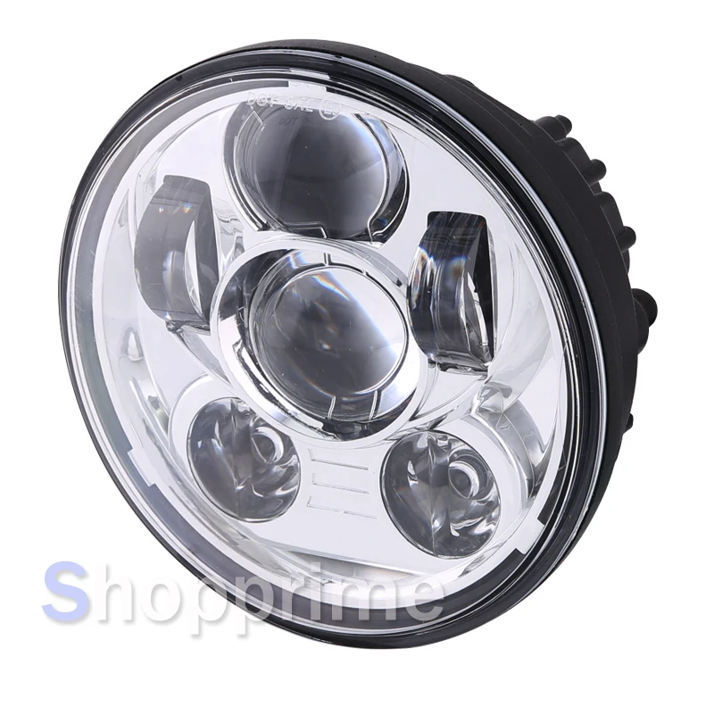 

Round Motorcycle headlight 5.75'' led Driving Lights for Motor 883 Iron Sportster 5 3/4 inch Black Projector Headlamp