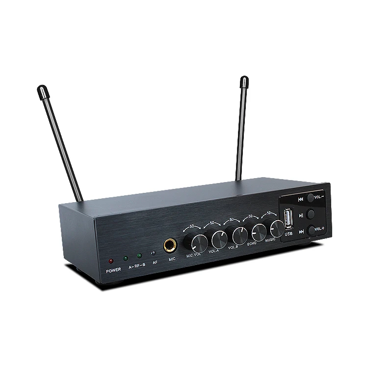 Золотой качественный UHF двойной ручной эхо беспроводной микрофон S 102 с