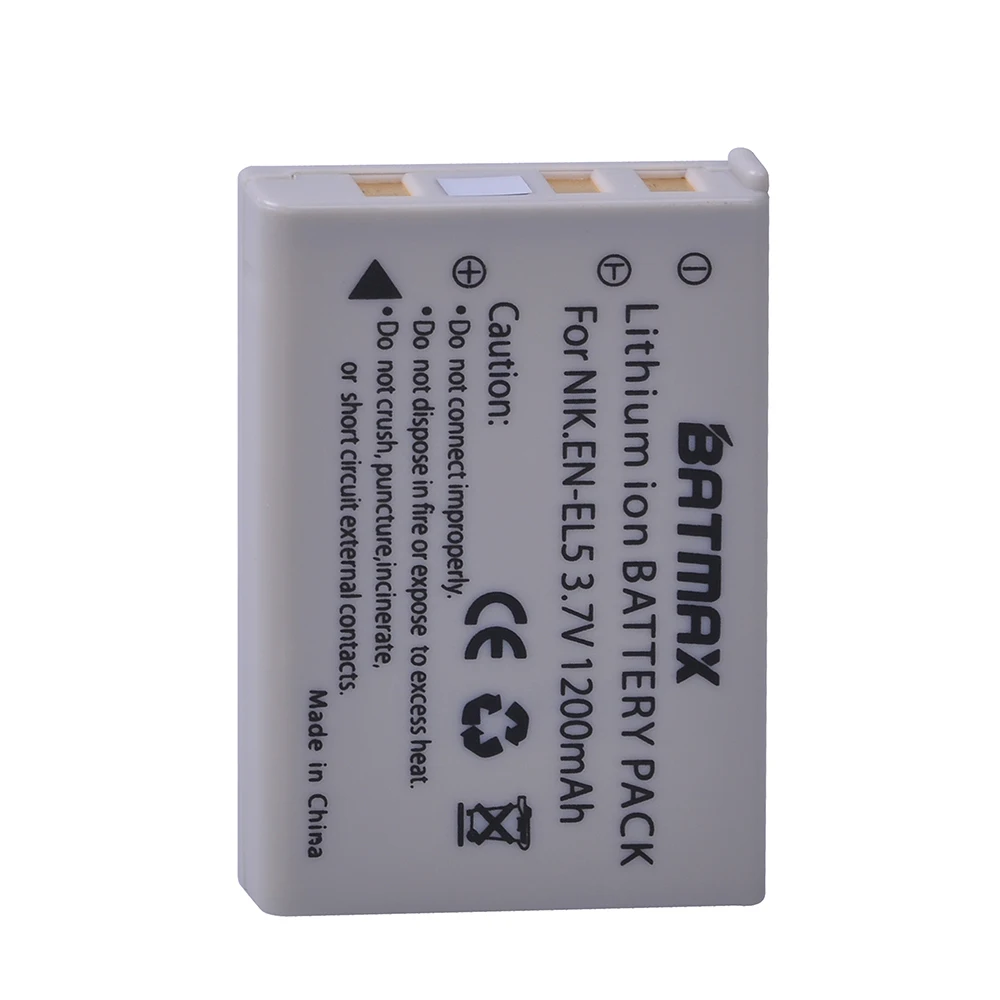 Batmax 1 шт. аккумулятор ENEL5 с разъемом USB Двухканальное зарядное устройство для NIKON