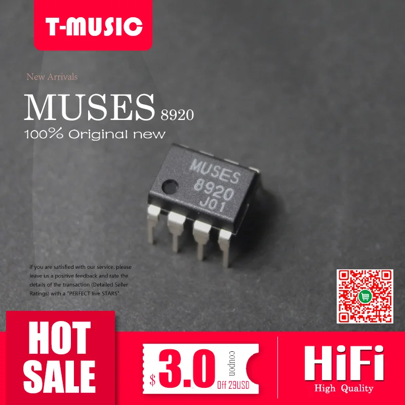 1 шт. Hi Fi DAC Dua Op amp MUSES8920 8920 для ES9038 ES9028 ES9018 AK4490 AK4495 AK4497 DAC|hifi dac|dac hifidual dac |