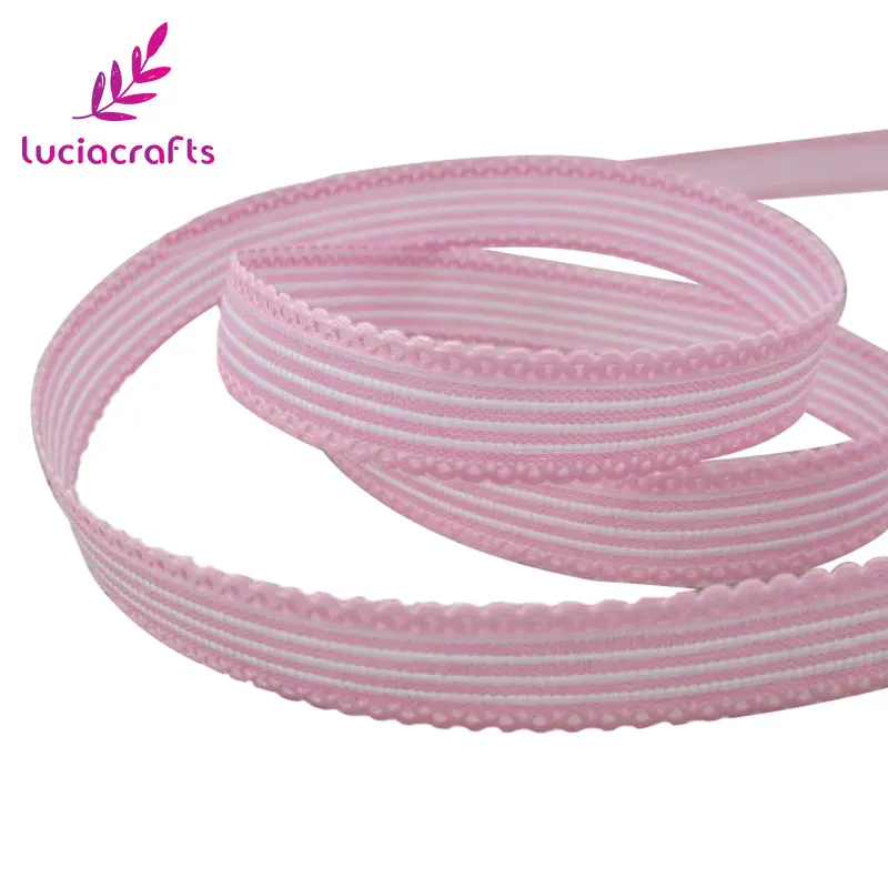 Lucia Crafts, 5 лет, 12 мм, разные цвета на выбор, лента в полоску, с принтом, корсажная лента, сделай сам, для волос, для свадебной вечеринки, аксессуары для упаковки, P0802