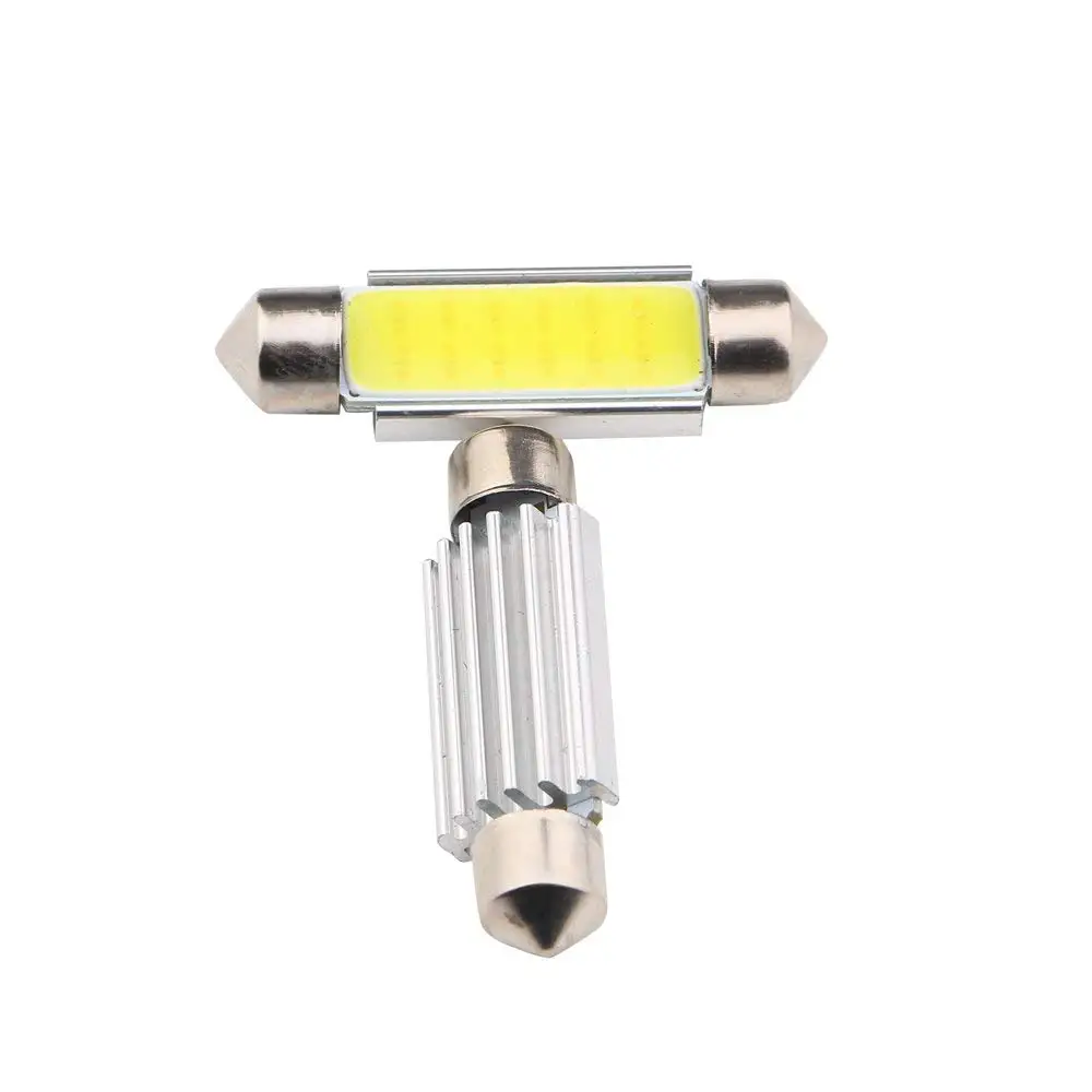 100 шт. C5W Светодиодные CANBUS Festoon 36 мм 39 41 COB 12 SMD DC В 6500k безошибочные купольные лампы