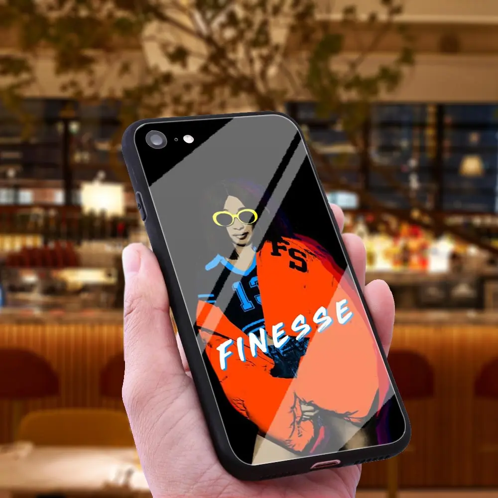WEBBEDEPP Cardi B Rapper сексуальный чехол из закаленного стекла для телефона Apple iPhone Xr Xs Max X