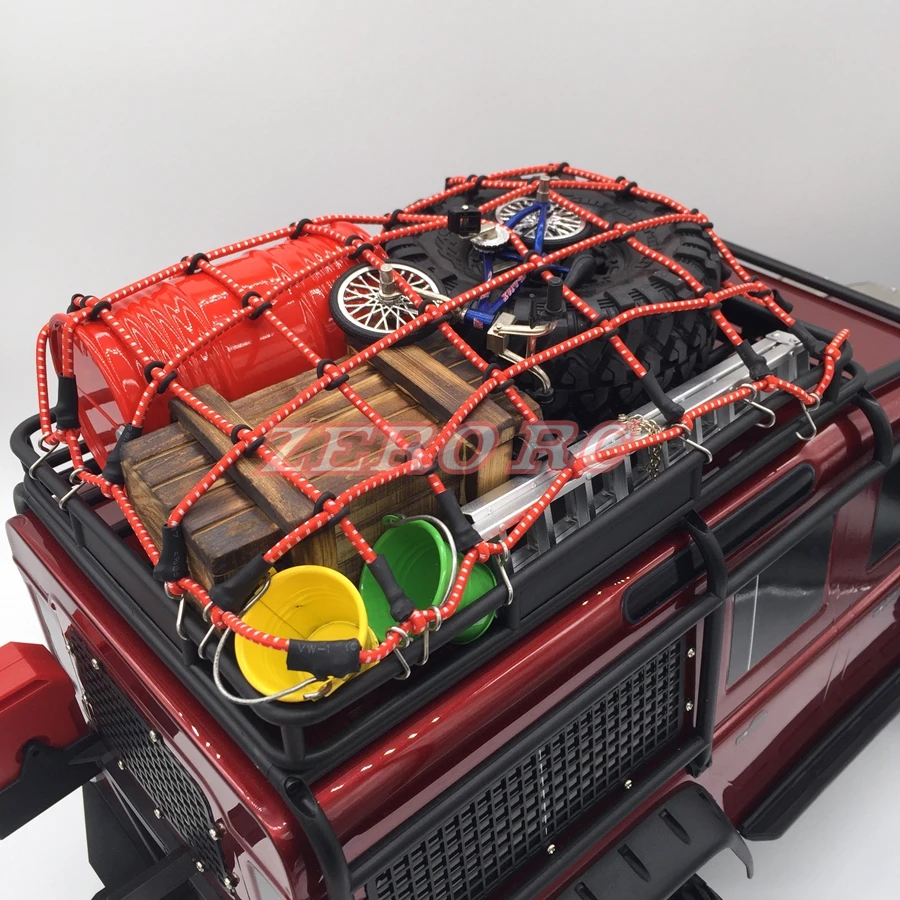 1/10 Масштаб RC Rock Crawler аксессуар багажная крыша Сетка Красный для D90 D110 Traxxas TRX 4 Trx4