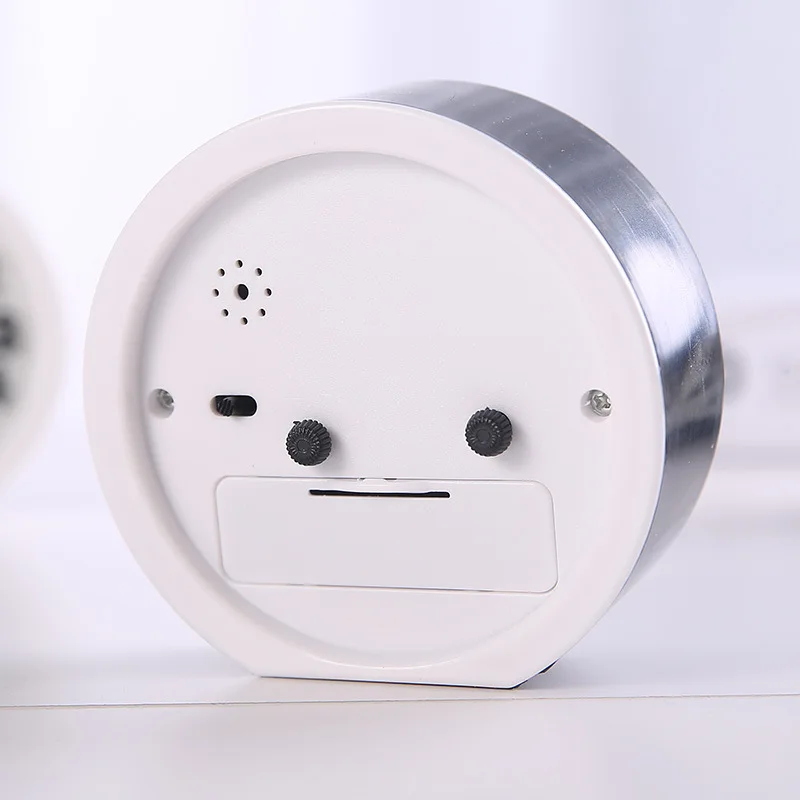 Simple Black and White Alarm Clock Home Kitchen Universal Timer Compact Mini Round | Дом и сад