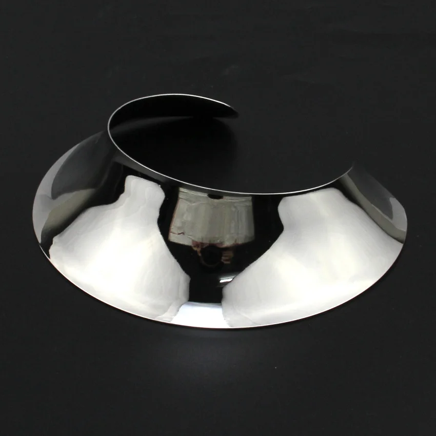 Женское Ожерелье чокер UKMOC широкое металлическое колье с геометрическим