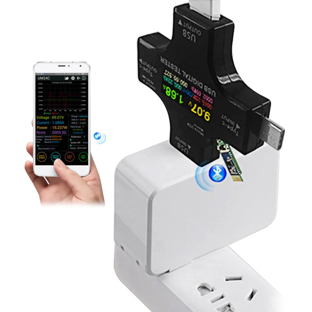 Измеритель мощности вольтметр Amp USB измерение напряжения устройство DC тестеры ЖК