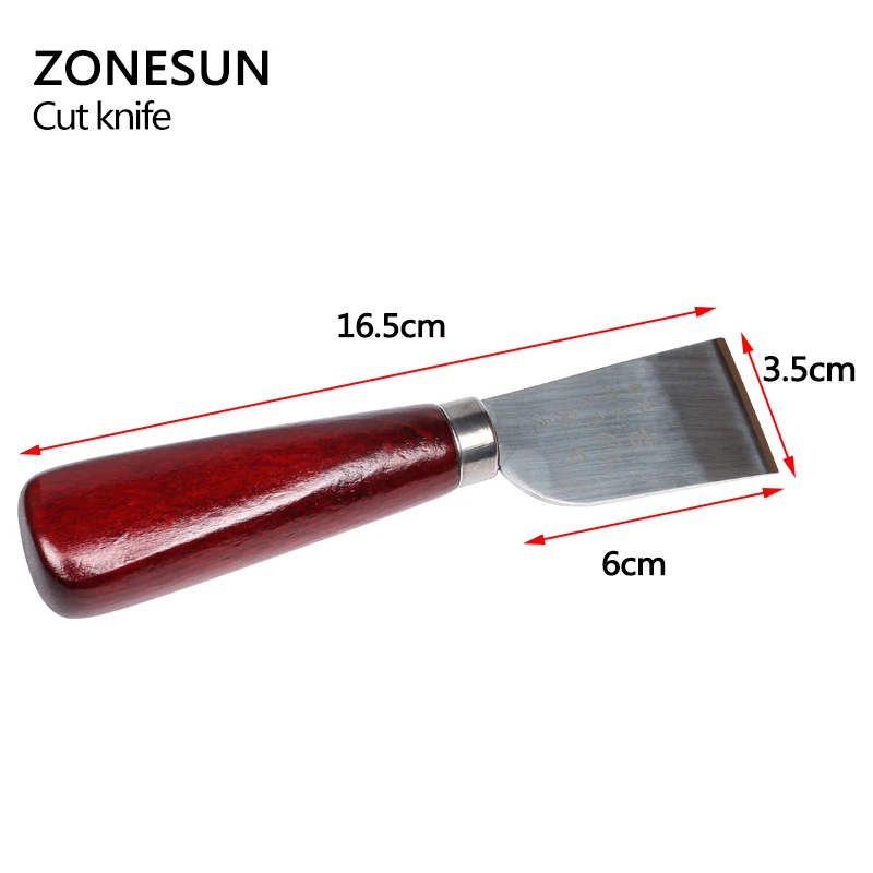 ZONESUN Одна деталь DIY Нержавеющая сталь инструмент для резки кожи Ножи ремесленных