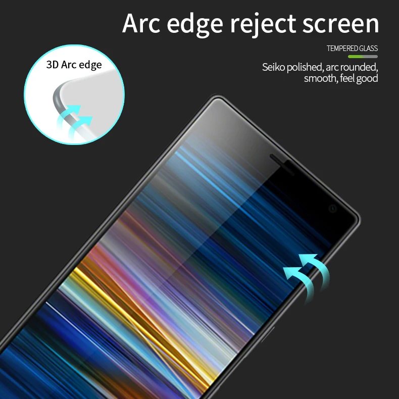 Для Sony Xperia 10 /10 Plus закаленное стекло 3D изогнутое полное покрытие Защита экрана для