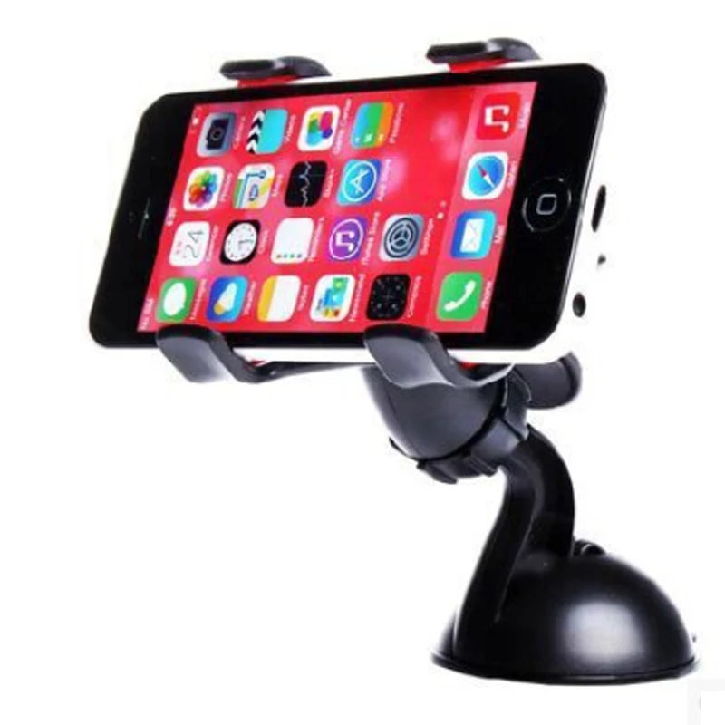 360 гибкий автомобильный держатель для телефона на лобовое стекло с двумя