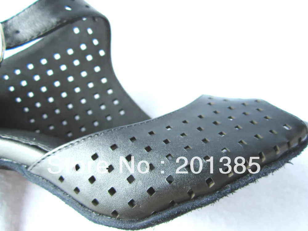 Женская обувь для бальных танцев черная кожаная латиноамериканских сальсы новая