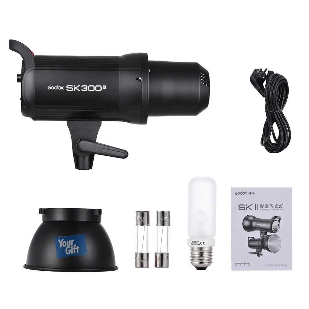 Godox Профессиональные студийные вспышки sk300ii GN58 Max Мощность 400WS 2.4 г Wirless время