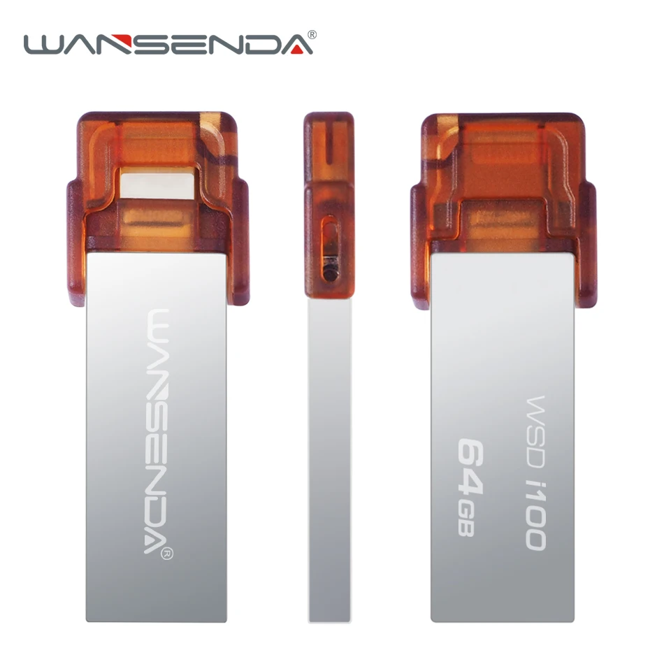 WANSENDA i100 USB флеш накопитель для iPhone/iPad/iPod OTG 2 0 16 ГБ 32 флешка 64 Гб 128 Флешка iOS|flash drive|usb
