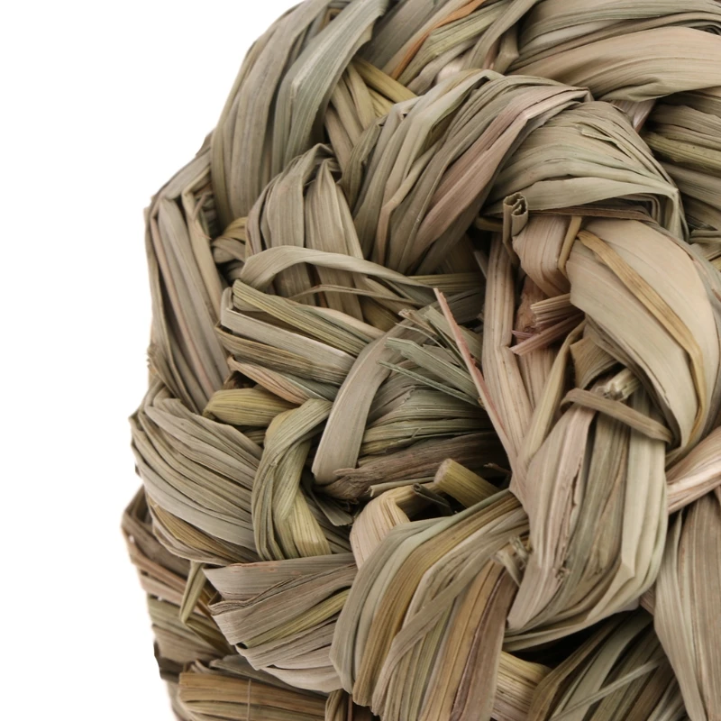 8 5 см жевательный игрушечный шар из натуральной травы с колокольчиком для