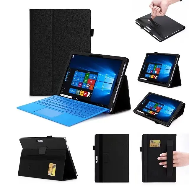 Кожаный чехол подставка Ynmiwei для планшета New Surface pro 4 5 6 7 Microsoft Windows 3 + ручка|surface