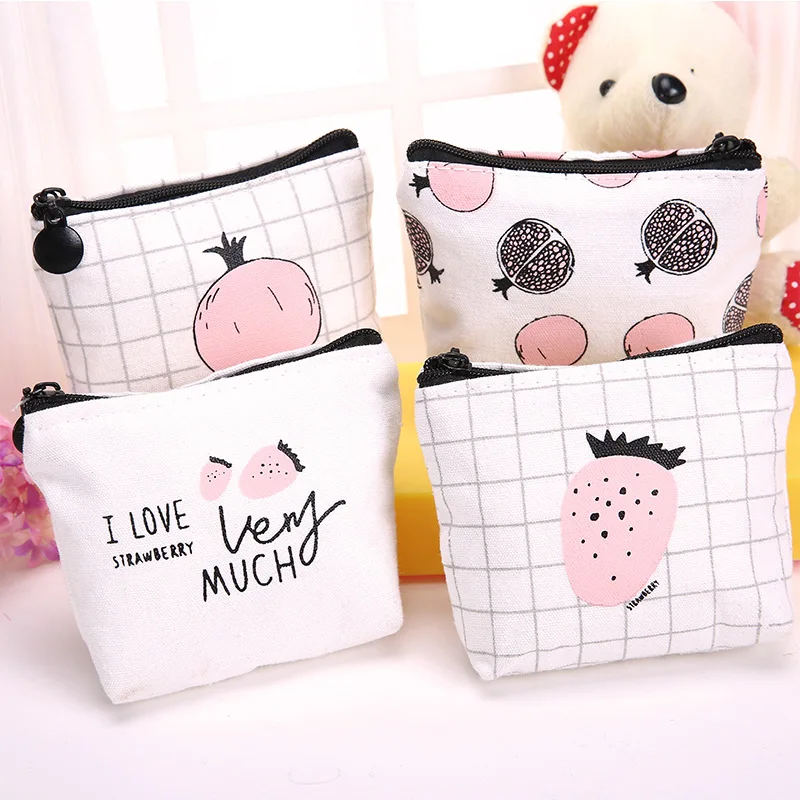 Женский кожаный кошелек унисекс маленький холщовый бумажник для мелочи на