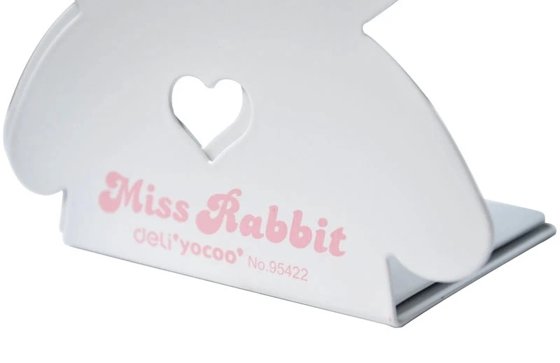 

Metal Cartoon Rabbit Bookends , Bunny Animal Desk Book Organizer