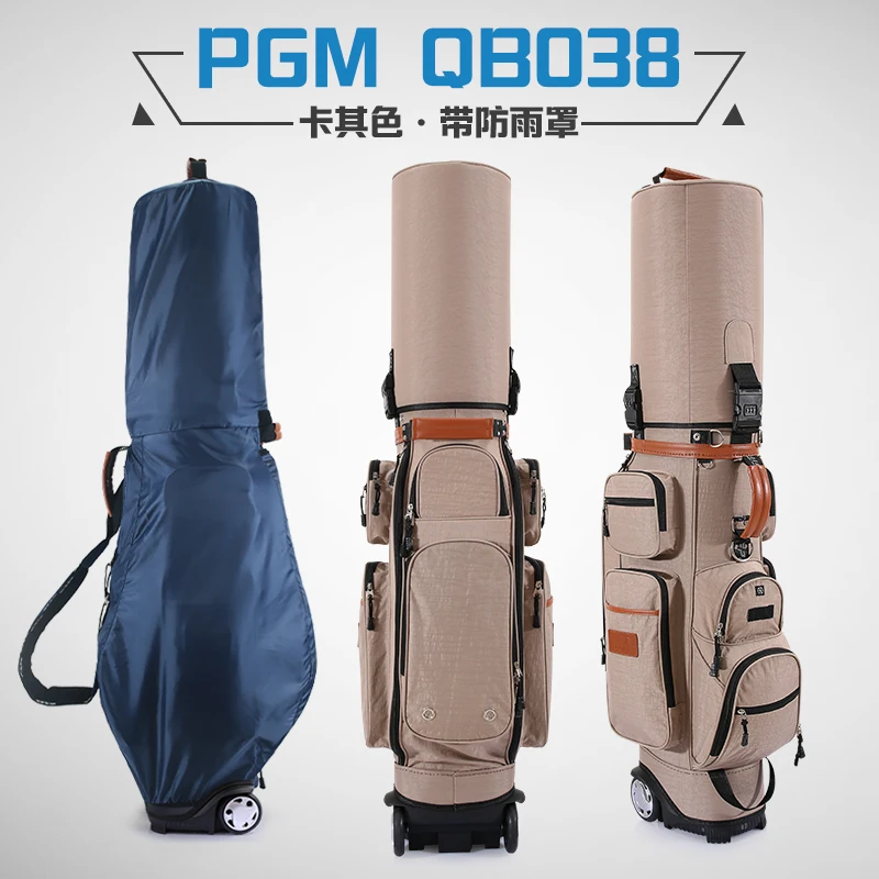 Send Club!127cm Authentic Multifunctional Golf Standard Bag Wheel Caddy Viation Men Pattern Bracket Ball Package Pulley Golfbag