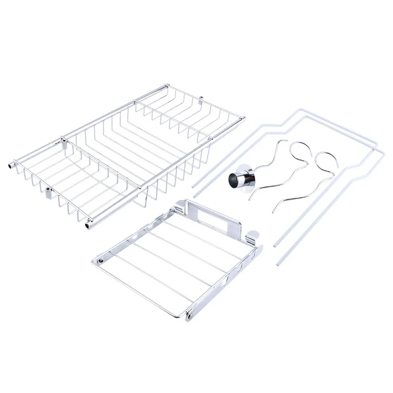 

WBBOOMING Stainless Steel Bathtub Holder Tray Bath Caddy Extending Sides Reading Rack Tablet Phone Wine Glass Bathroom Tray