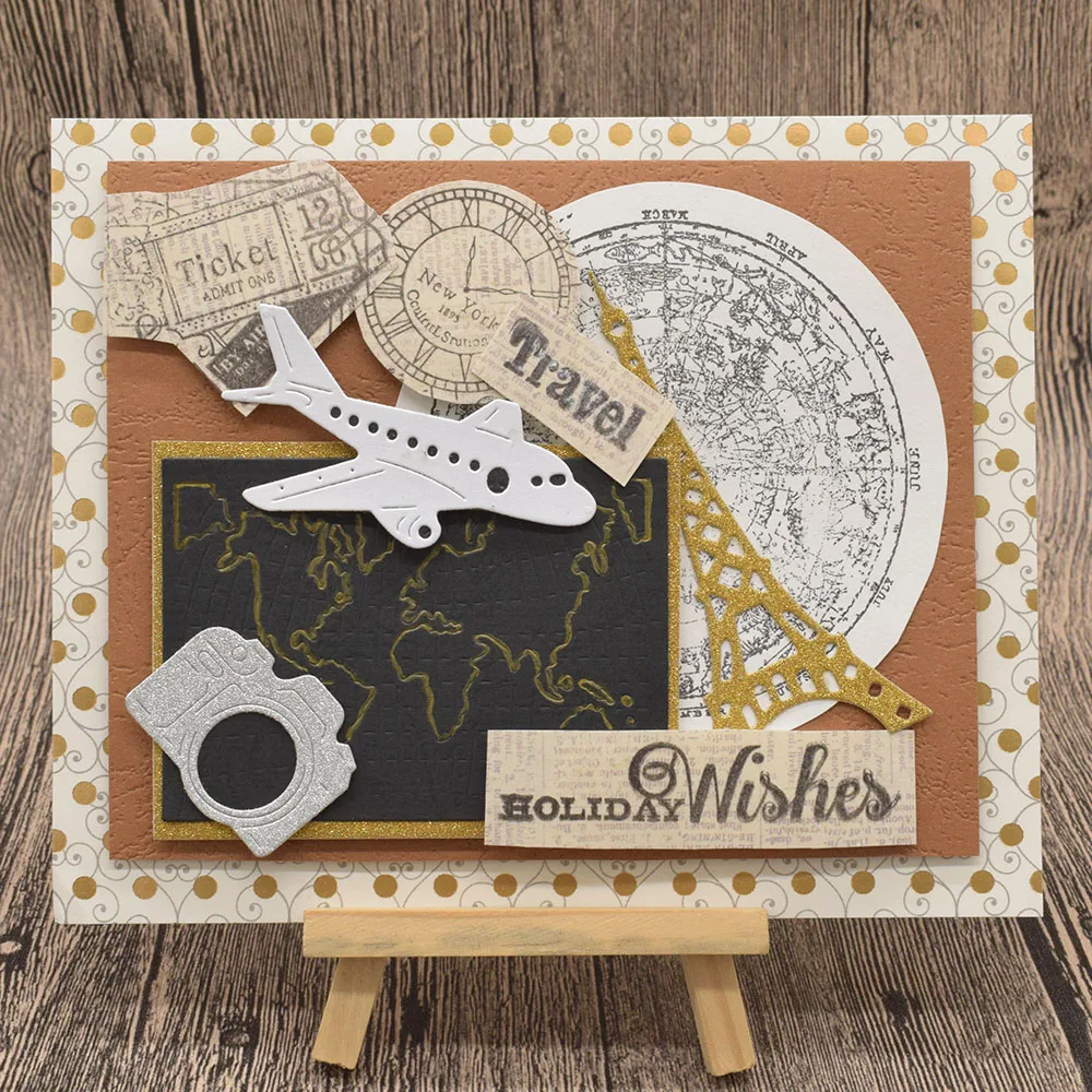 Дорожный автомобиль самолет металлические режущие штампы для скрапбукинга